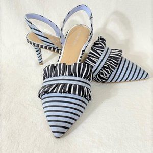 Gianni Bini Kolett heels NWOT powder blue and black